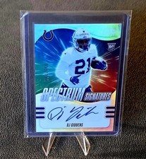 2025 Panini Absolute Football DJ Giddens SPS-DGS Auto #d 193/199 RC  
