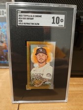 2022 Topps Allen & Ginter Chrome - Kris Bryant #24 Mini Gold Refractor /50