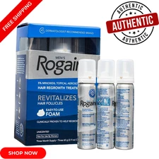 Rogaine Foam Hair Loss & Regrowth Treatment – 5% Minoxidil (3-Month Supply)