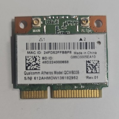 Qualcomm Atheros QCWB335 Wireless Mini PCI Express Network Card QCWB335