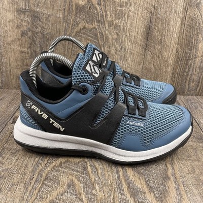 Five Ten Access Shoes Womens 7.5 Blue Stealth Biking Climbing Approach Sneakers
