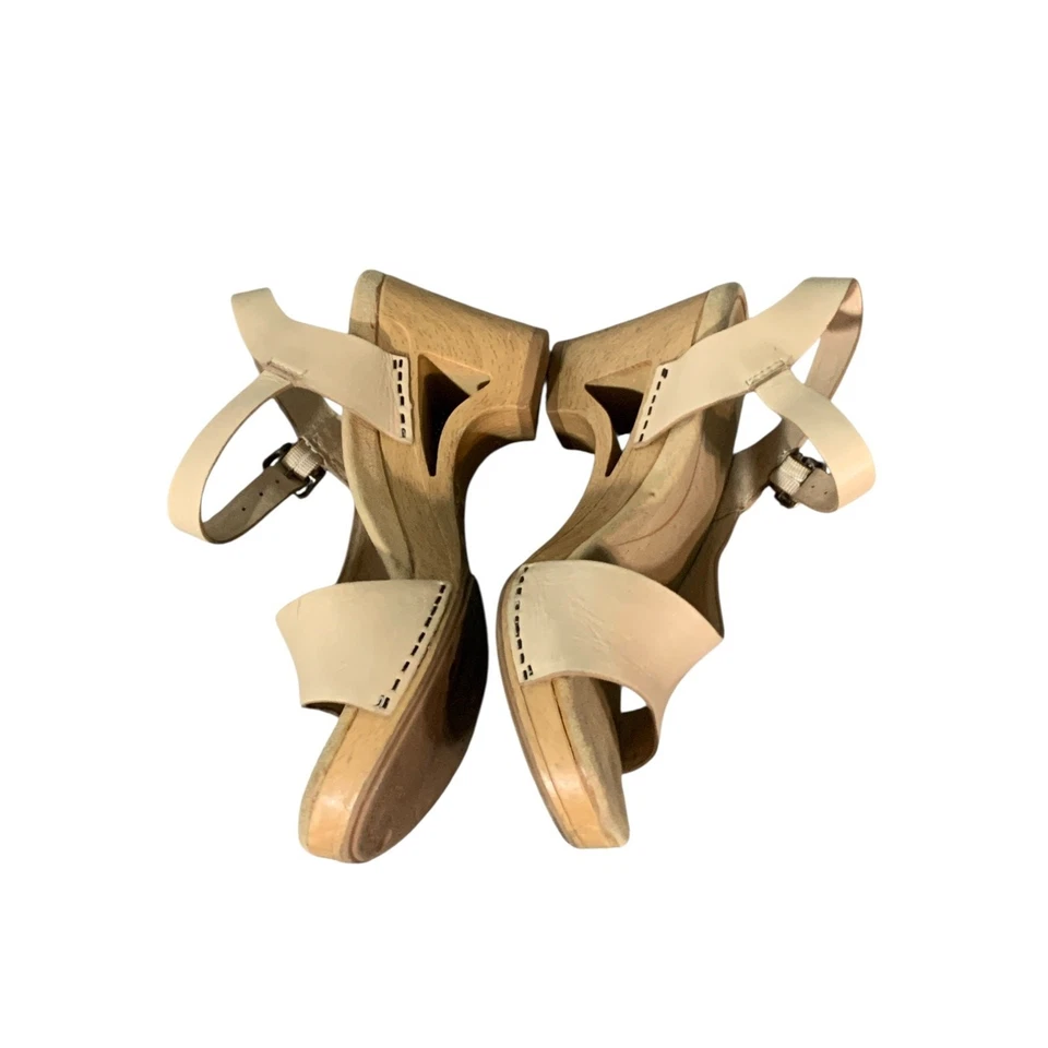 Sandalias Dansko Tasha recortadas para mujer 38 7,5 cuero plataforma madera tacones de cuña Foto 4 de 4