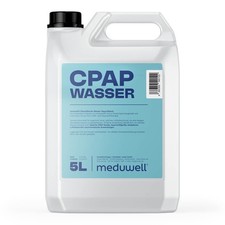 meduwell 2x 5L CPAP Wasser - Bidestilliertes Wasser f&uuml;r CPAP-Therapie Kanister