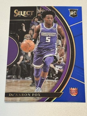 2017-18 Panini Select - Concourse De'Aaron Fox #49 Blue Prizm /299 (RC)