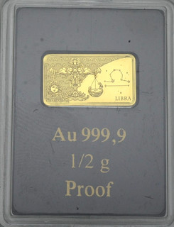 PRAGER: Salomonen 10 Dollars 2020 Sternzeichen Waage GOLD [1183]#k