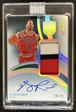 2024-25 Panini Eminence Derrick Rose NBA Patch Auto #/10 Bulls