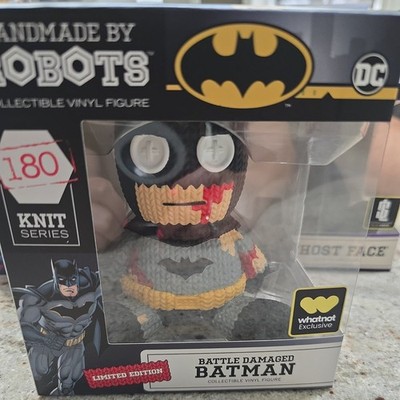 Battle Damaged Batman DC VINYL FIGURE #180 LIMITED EDITION - Handmade By ROBOTS