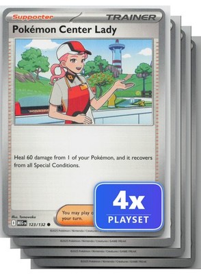 Pokemon Pokemon Center Lady 123/132 Mega Evolution MP tomowaka Playset of 4