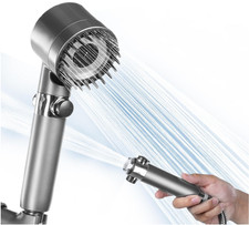 Filtered Shower Head, Gray High Pressure Shower Head with handheld