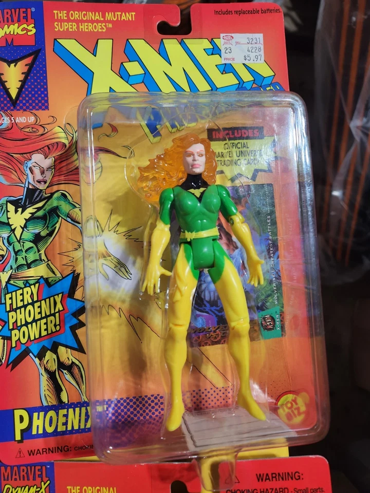 ToyBiz 90s X-Men 8 figure +comic Lot: Cyclops, Phoenix, Wolverine, Rogue, Gambit - Image 4 of 4