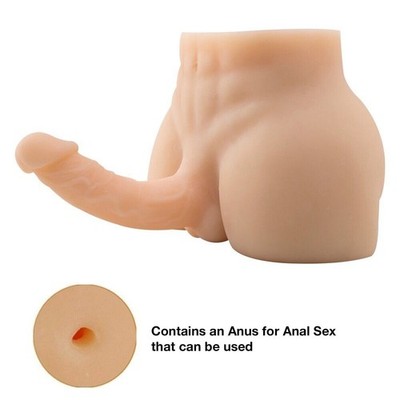 8 lb Muscular Male Torso Lifelike Sex Doll 6 inch Dildo Riding Sex Toy for  Women