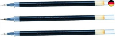 BLS-GC4 Ersatzminen für G-Tech C4 Gelschreiber, ultradünn, Blau, 3 Stück