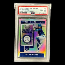 2020 Panini Chronicles - Contenders Optic Bo Bichette Holo (RC) PSA 10 POP 13