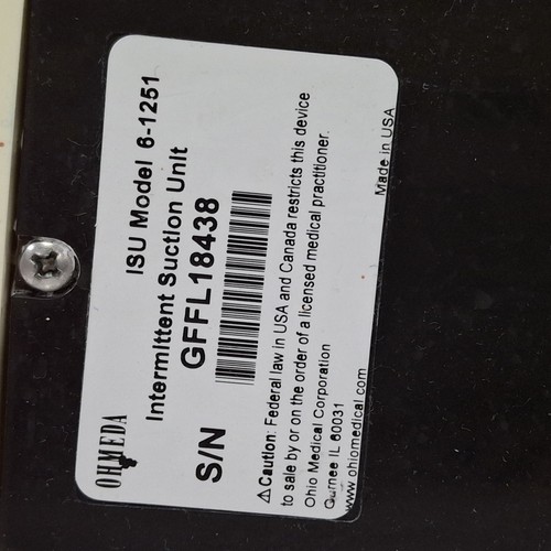 Unità di aspirazione intermittente Ohmeda Medical 200 - Foto 3 di 3