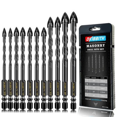Brocas Para Concreto Set Para Perforar Cemento ladrillos Azulejo Ceramica Vidrio