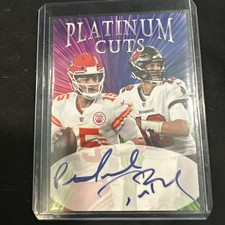 Tom Brady Patrick Mahomes Platinum Dual Cuts Autograph Limited Edition Of 1000