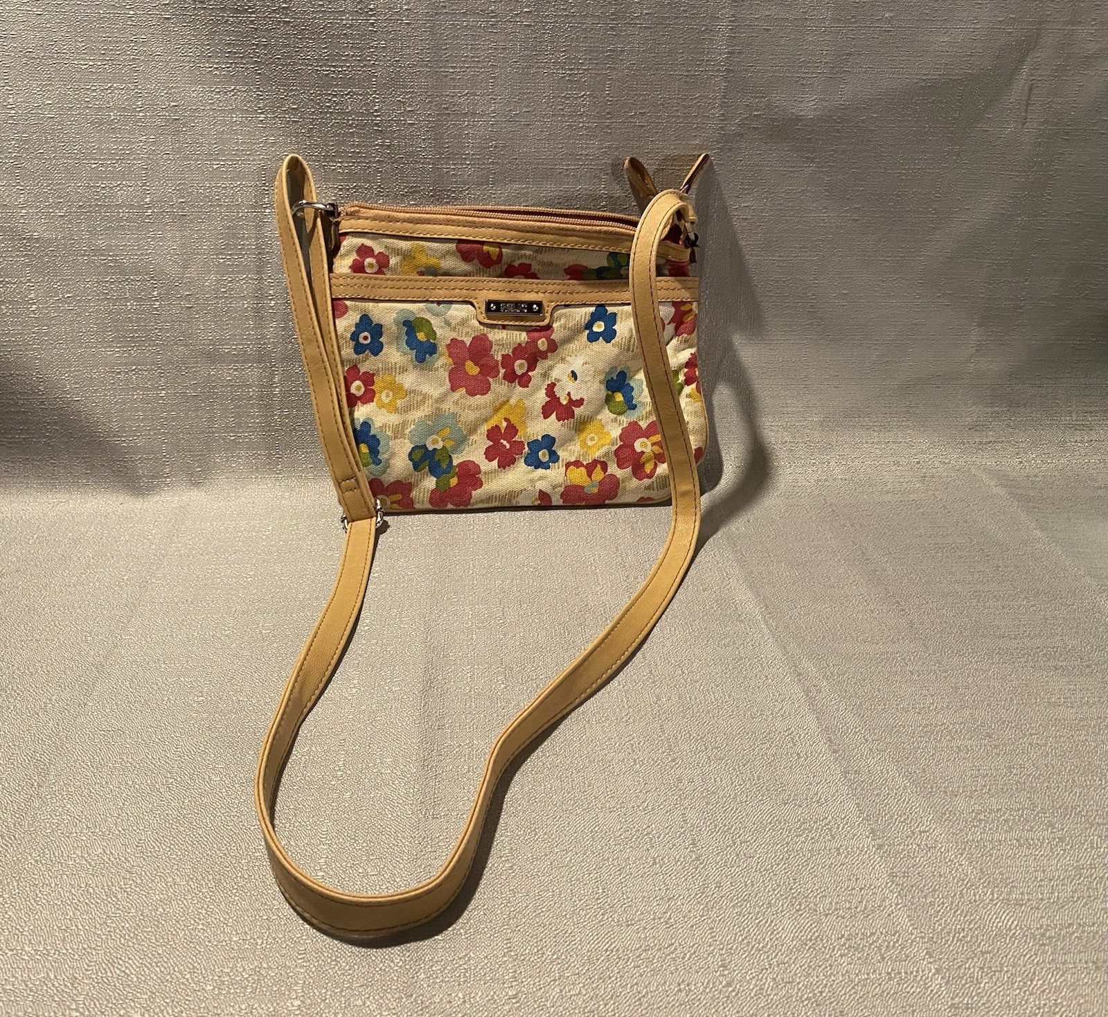 Relic Crossbody Handbag Canvas with Flower Pattern