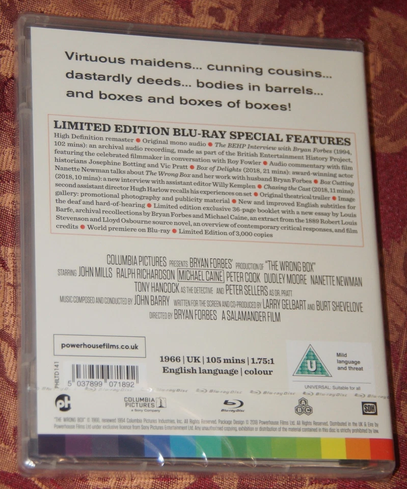 THE WRONG BOX 1966 UK REGION FREE LE BLU-RAY + BOOKLET OOP BN&S FAST POST - Image 2 of 4