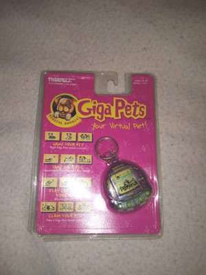 Giga Pets Digital Doggie 1997 Tiger Virtual Pet 71-611 Purple Dog
