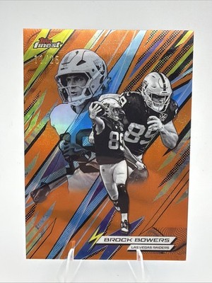 2025 Topps Finest - Power Kings/ORANGE - Brock Bowers #PK-9 🔥#11/25🔥