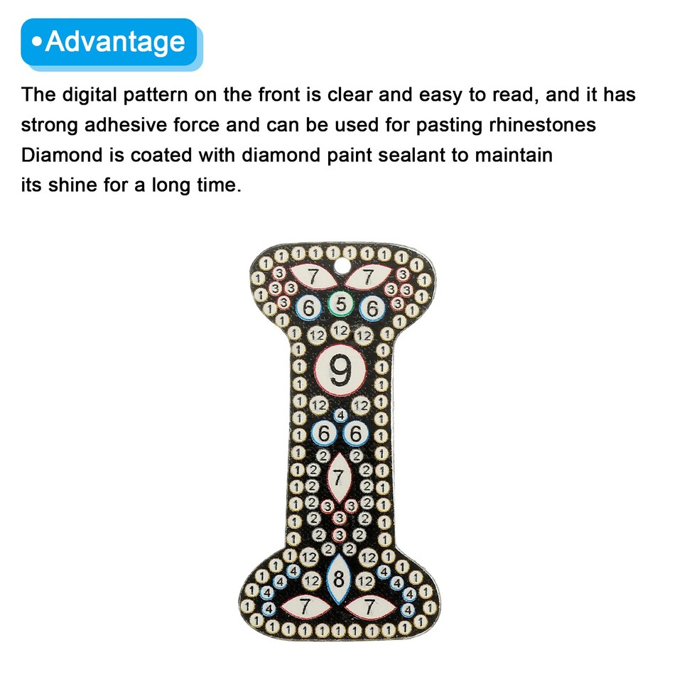 Diamond Art Keychains, 1 PCS Diamond Art Painting Letters Keychains, I ...