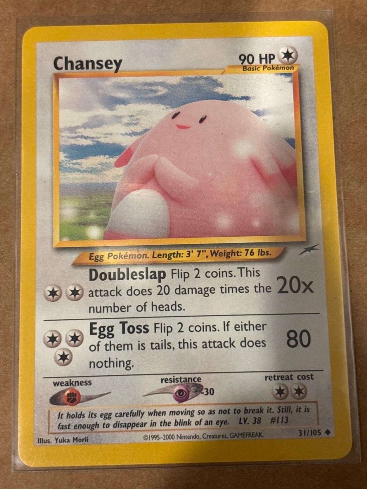 Pokemon Chansey 31/105 Neo Destiny WOTC Near Mint