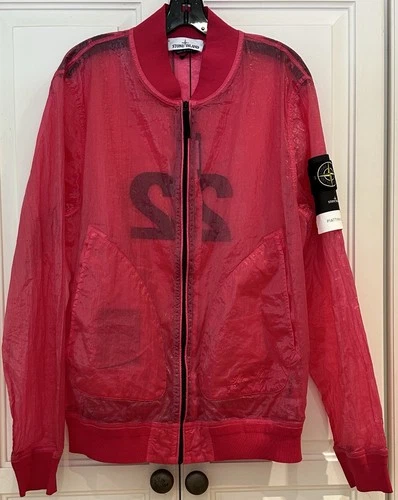 NWT STONE ISLAND SS22 40th ANNIVERSARY PIATTINA 82/22 SHIMMER BOMBER JACKET - L video thumbnail