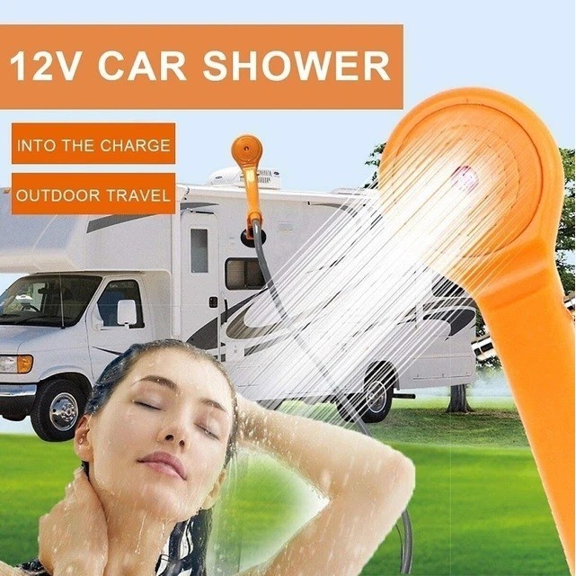 DUCHA PORTATIL 12V PARA CAMPING, CAMPER, EXTERIORES