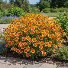 500 Coreopsis Tinctoria Seeds – Vibrant Bicolor Flowers for Easy Planting