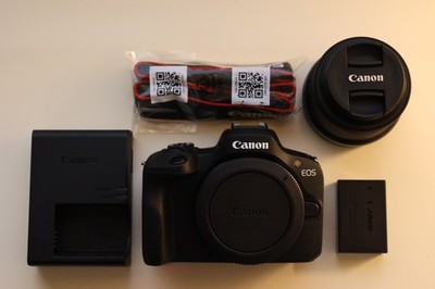 Canon EOS R100 Mirrorless Camera W/ RF-S 18-45mm 4.5-6.3 IS STM Lens LOW SHUTTER