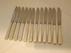 Lot of 12 Vintage Sterling Silver Handled Dinner Knives Towle Craftsman 8.5" NR!