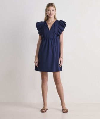 Vineyard Vines Ainsley Harbor Dress Navy $198 MSRP Size S