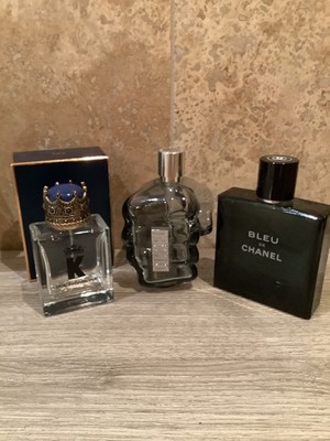 Leere Aftershave Flaschen Chanel Bleu Diesel Dolce & Gabbana K