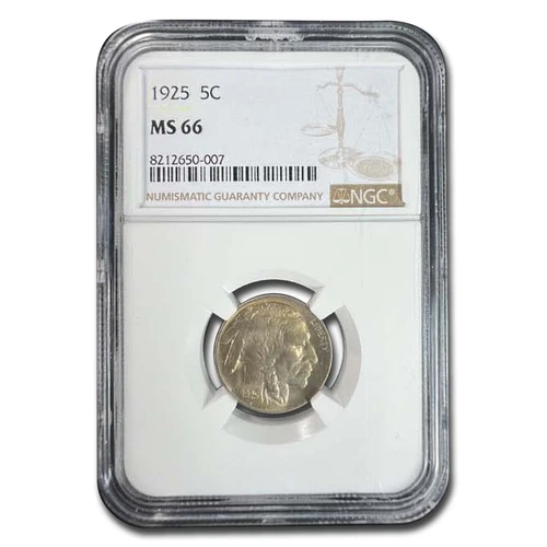 1925 Buffalo Nickel MS-66 NGC