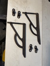 PAIR  ANTIQUE DROP LEAF TABLE SWING TYPE SUPPORT BRACKETS