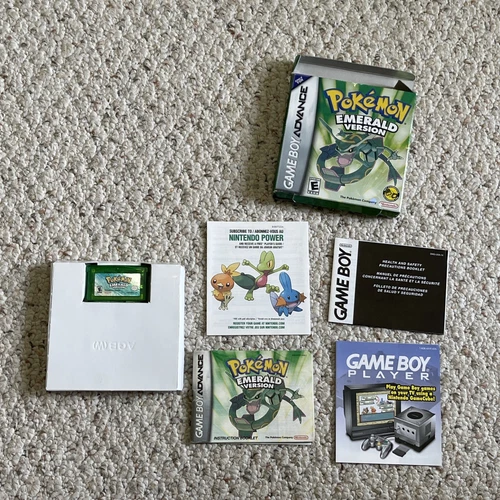 Pokemon Emerald (Game Boy Advance, 2005) Authentic CIB Complete w/Manual Box