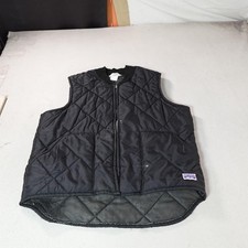 Big Smith Vest Mens XL Black Quilted Nylon Insulated Workwear Outdoor USA