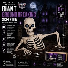 Giant Ground Breaking Skeleton LCD Eyes & Sou...