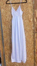 Vintage Nightgown Size Small White Lace Maxi Empire Cottagecore Gilead Bridal