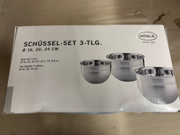 RöSle SchüSsel-Set Edelstahl Silber SchüTtrand Durchmesser: 16/20/24 Cm
