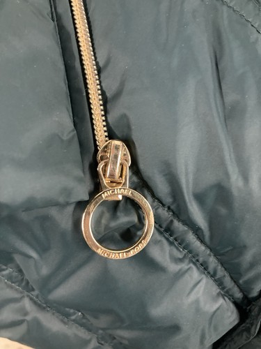 Michael Kors Packable Down Fill Puffer Jacket/Coat Dark Green Women XS - Picture 4 of 11