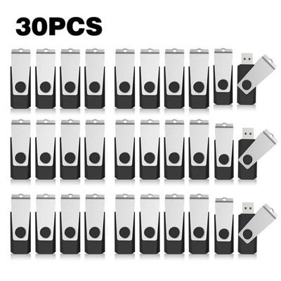 USB 2.0 30PCS Metal Anti-skid Style Flash Drive USB Memory Sticks External Drive