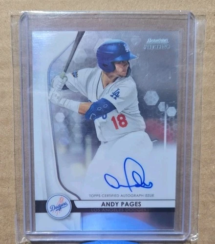 2020 Bowman Sterling - Prospect Autographs Andy Pages #BSPA-AP (AU, RC)