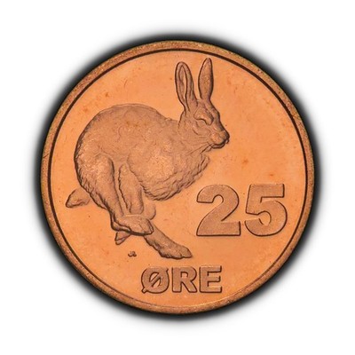 GREENLAND. 2010, 25 Ore - Arctic Hare, Kalaallit Nunaat Polar Bear RARE 3
