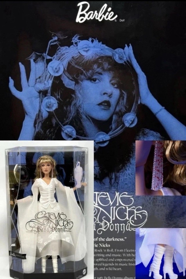 IN STOCK | Stevie Nicks Barbie Doll Bella Donna White Dress | Brand New