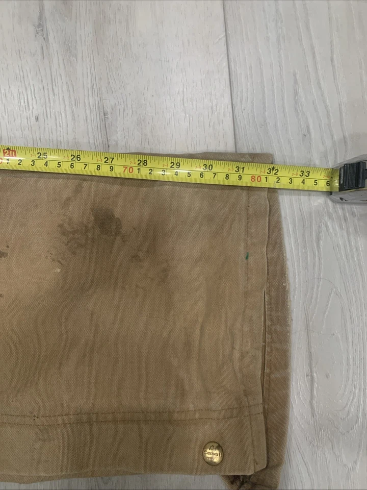 Mono con tirantes Carhartt marrón doble rodilla envejecido de colección R02 BRN 36x34 Foto 4 de 4