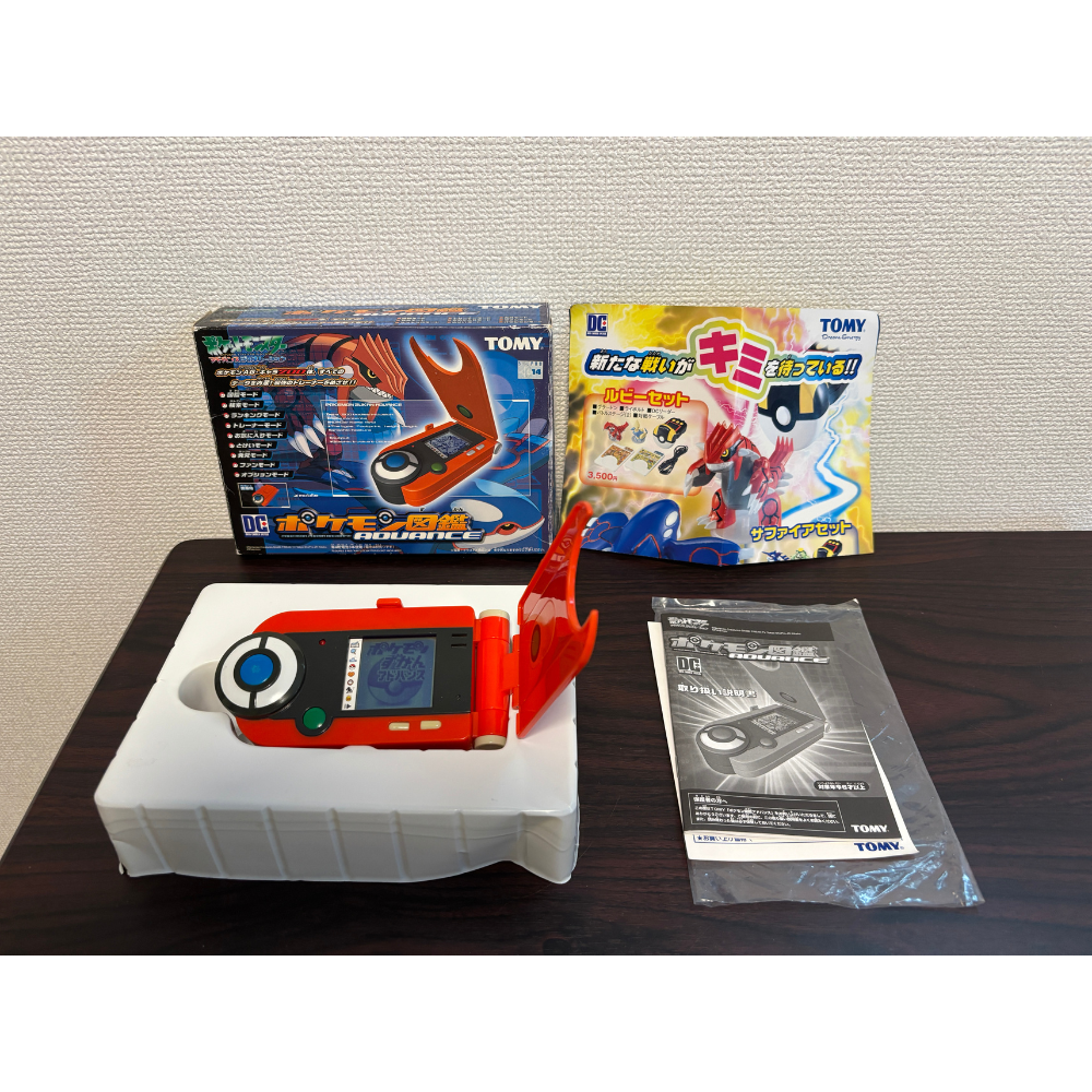 TOMO　ポケモンBOX 2003 Pokémon Advance Pokédex Electronic Zukan Toy Tomy CIB Groudon