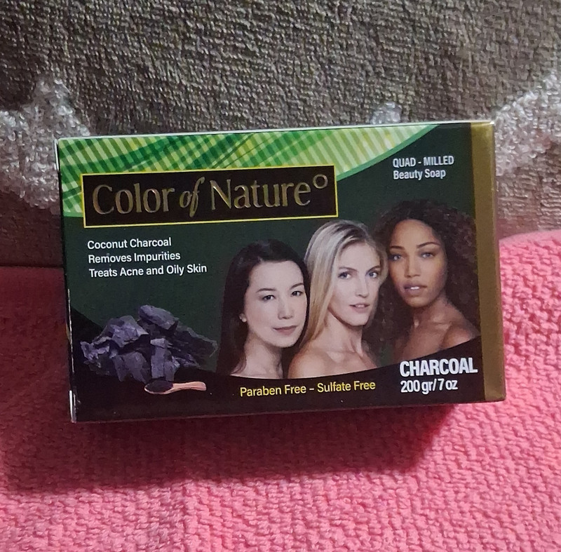 Color of Nature Coconut Charcoal Soap Bar 7 oz Paraben-Free Sulfate-Free Body