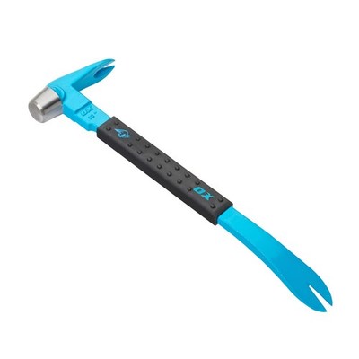 OX Tools Unique Hammer Head 12'' Pry Bar - Multi-Functional Tool with Cats Paw, C