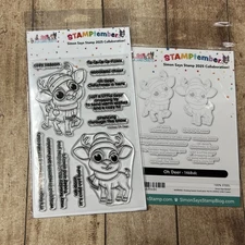 Simon Says Stamp-La-La Land Stamptember 2025 Oh Deer Clear Stamp/Die Set-New